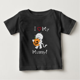 Camiseta Eu Amo Minha Mamãe Feliz Halloween Querido Menino 
