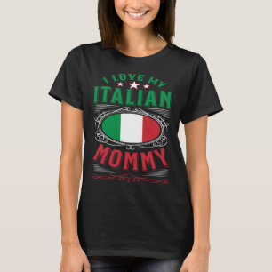 Camiseta Eu amo minha mamãe italiana