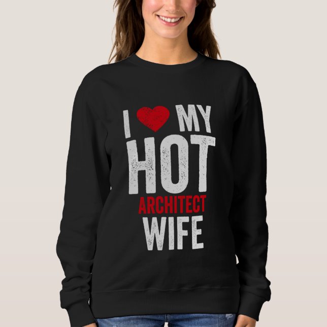 Camiseta Eu Amo Minha Mulher Quente Arquiteto (Frente)