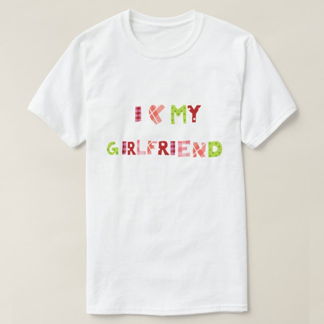 Camiseta Eu amo minha namorada (Frente do Design)