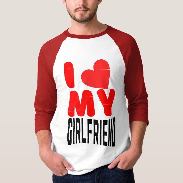 CAMISETA EU AMO MINHA NAMORADA (Frente)