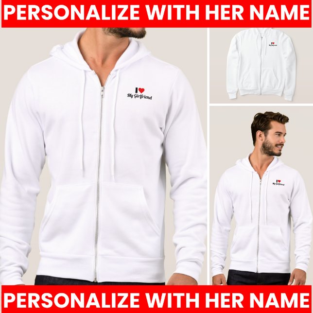 Camiseta Eu Amo Minha Namorada (I Heart My GF I Love My Girlfriend T-Shirt hoodie)