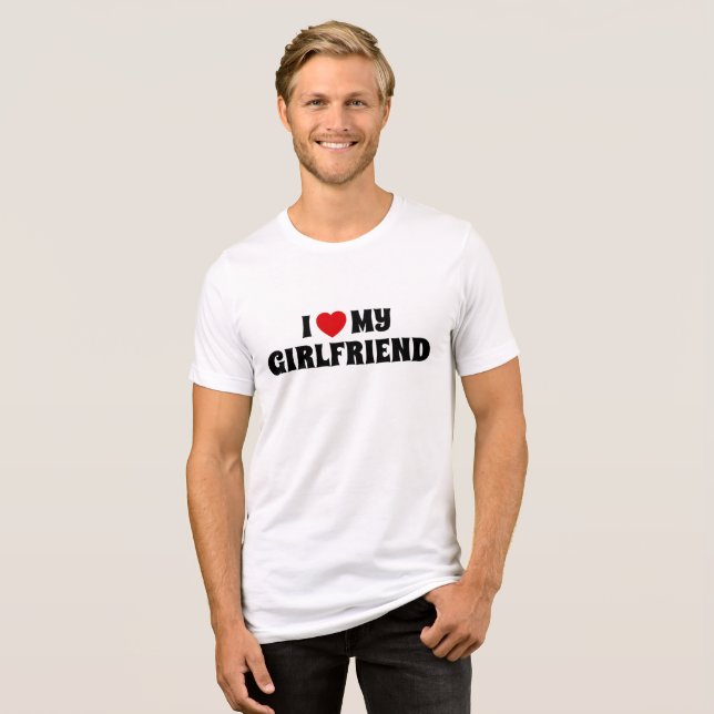 CAMISETA EU AMO MINHA NAMORADA (Frente Completa)