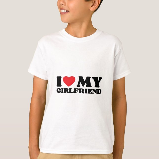 Camiseta Eu Amo Minha Namorada Clássico (Frente)