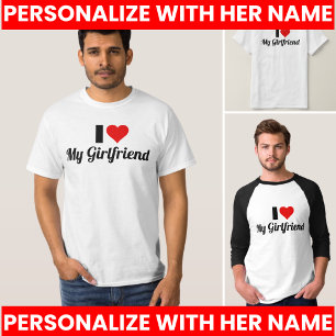 Camiseta Eu Amo Minha Namorada Fofa Amor