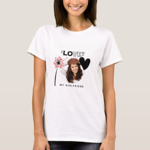 Camiseta Eu Amo Minha Namorada - FOTO Ama Corações Dandel