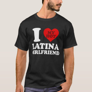 Camiseta Eu Amo Minha Namorada Latina Sensual