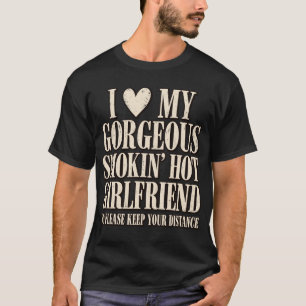 Camiseta Eu Amo Minha Namorada Linda e Gostosa Engraçado