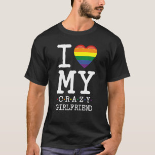 Camiseta Eu Amo Minha Namorada Louca Eu Lesbiana Homossexua