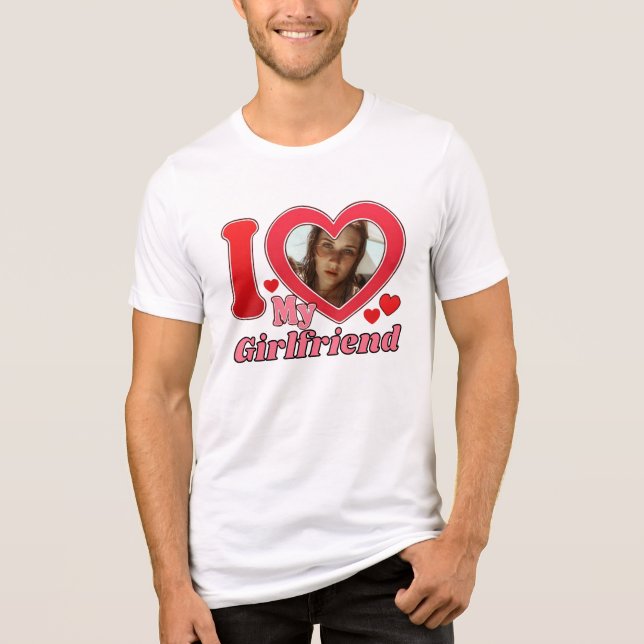 Camiseta Eu Amo Minha Namorada, Namorada (Frente)