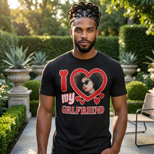 Camiseta Eu Amo Minha Namorada Personalizado (Criador carregado)