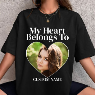 Camiseta Eu Amo Minha Namorada Personalize sua própria idei