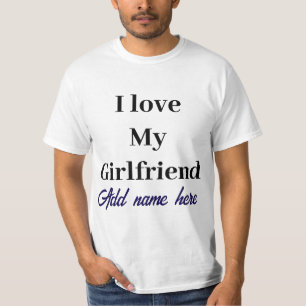 Camiseta Eu Amo Minha Namorada Sempre e Para Semp