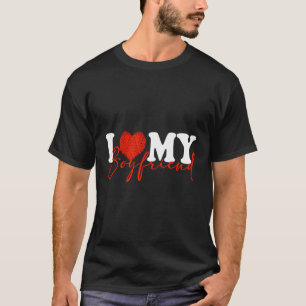 Camiseta Eu Amo Minha Namorado Engraçada Chá Eu Amo Minha N