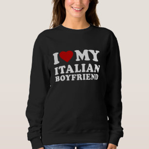Camiseta Eu Amo Minha Namorado Italiana Eu Corto Meu BF Ita