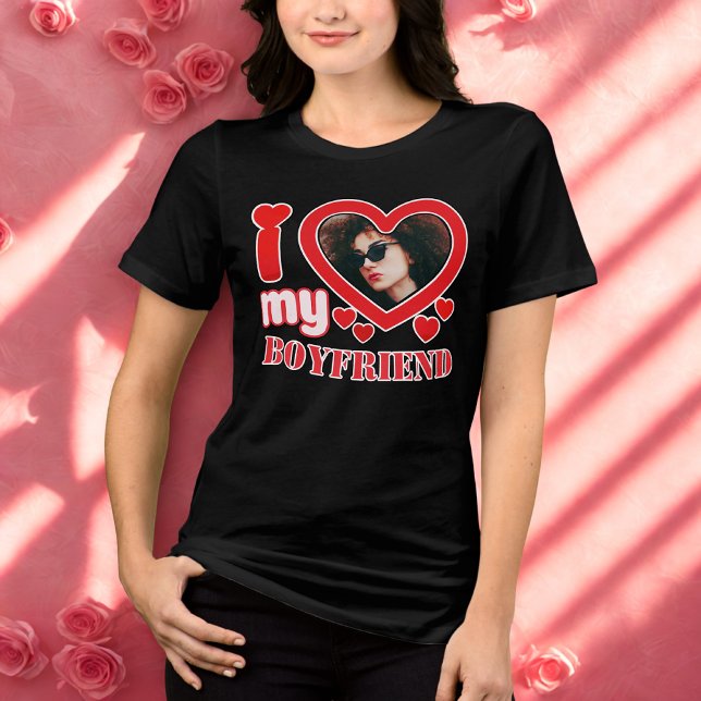 Camiseta Eu Amo Minha Namorado Personalizada (Criador carregado)