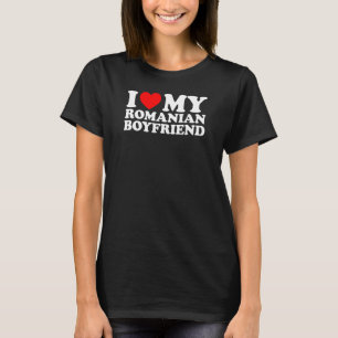 Camiseta Eu Amo Minha Namorado Romena