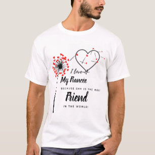 Camiseta Eu Amo Minha noiva - O Melhor Amigo Personalizado