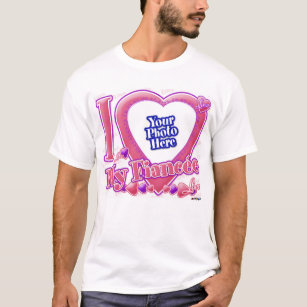 Camiseta Eu amo minha noiva rosa/roxo - foto