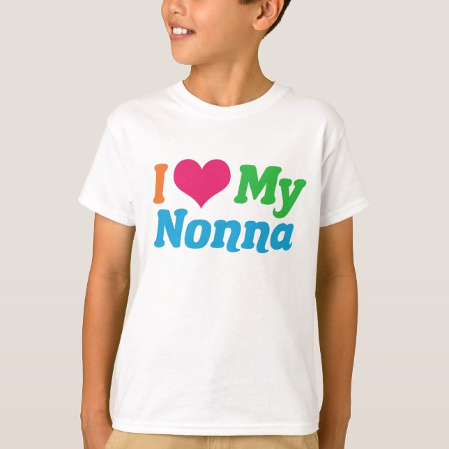 Camiseta Eu Amo Minha Nona (Frente)