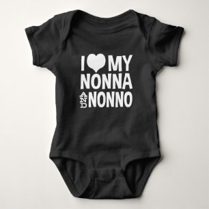 Camiseta Eu amo minha Nonna e Nonno