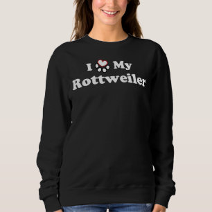 Camiseta Eu Amo Minha Pata De Cachorro Rottweiler