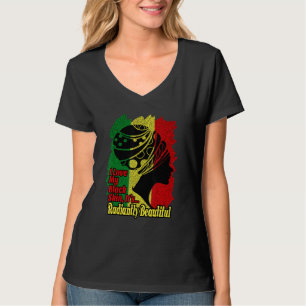 Camiseta Eu Amo Minha Pele Negra História Negra Mês Afro Me