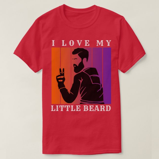 Camiseta Eu Amo Minha Pequena Barba 11 (Frente do Design)