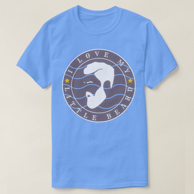 Camiseta Eu Amo Minha Pequena Barba 17 (Frente do Design)