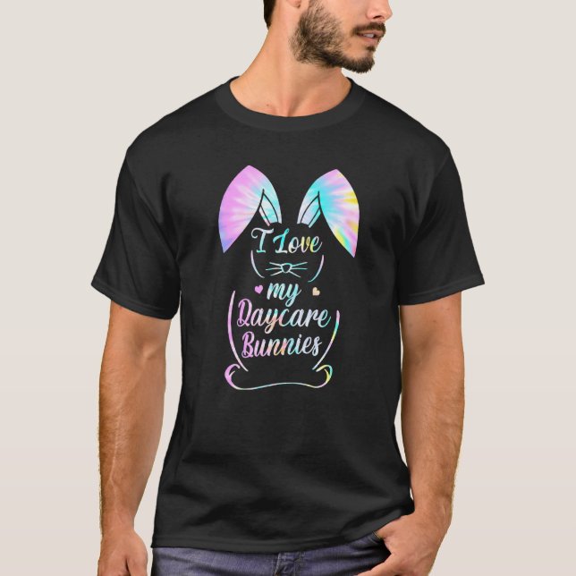 Camiseta Eu Amo Minha Professora De Cuidados De Páscoa Bunn (Frente)