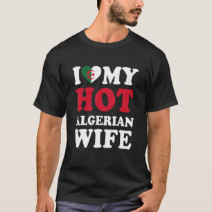 Camiseta Eu amo minha quente esposa argelina presente engra