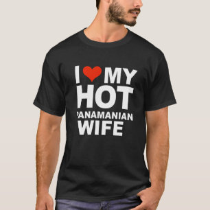 Camiseta Eu Amo Minha Quente Esposa Panamenha Casamento Mar