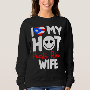 Camiseta Eu Amo Minha Quente Esposa Porto-Riquenha Orgulhos