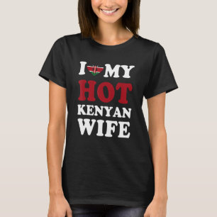 Camiseta Eu amo minha quente esposa queniana presente engra