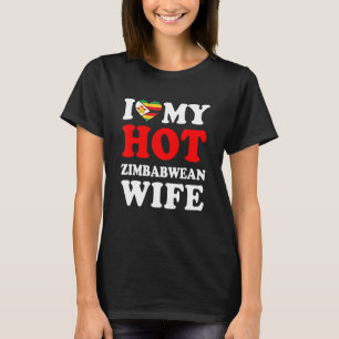 Camiseta Eu amo minha quente esposa zimbabuana presente eng