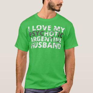 Camiseta Eu Amo Minha Quente Mulher Engraçada Do Marido Arg