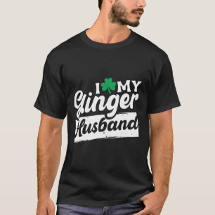 Camiseta Eu Amo Minha Rua De Shamrock De Cabeça Vermelha De