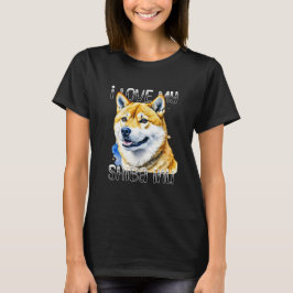 Camiseta Eu Amo Minha Shiba Inu | Proprietário do cão