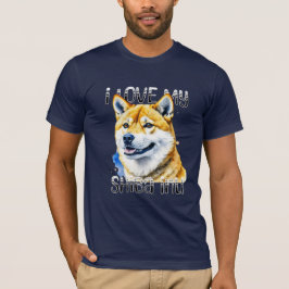 Camiseta Eu Amo Minha Shiba Inu | Proprietário do cão