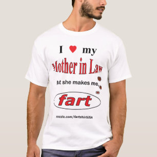 Camiseta Eu amo minha sogra mas faz FART (luz)