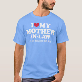 Camiseta Eu Amo Minha Sogra para família do genro