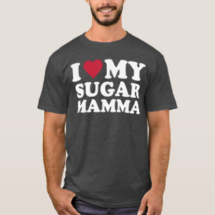 Camiseta Eu Amo Minha Sugar Mamma amigos vintage amigos