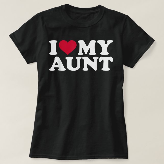 Camiseta Eu amo minha tia (Frente do Design)