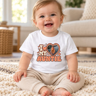 Camiseta Eu Amo Minha Tia Foto Personalizada