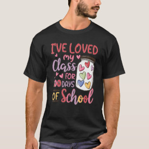Camiseta Eu Amo Minha Turma Há 100 Dias Amo Minha Turma Chá