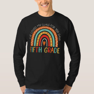 Camiseta Eu Amo Minha Turma Há 100 Dias De Aula 5ª Série