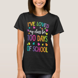 Camiseta Eu Amo Minha Turma Há 100 Dias De Escola 100º D