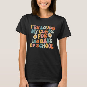 Camiseta Eu Amo Minha Turma Há 100 Dias De Escola 100º D