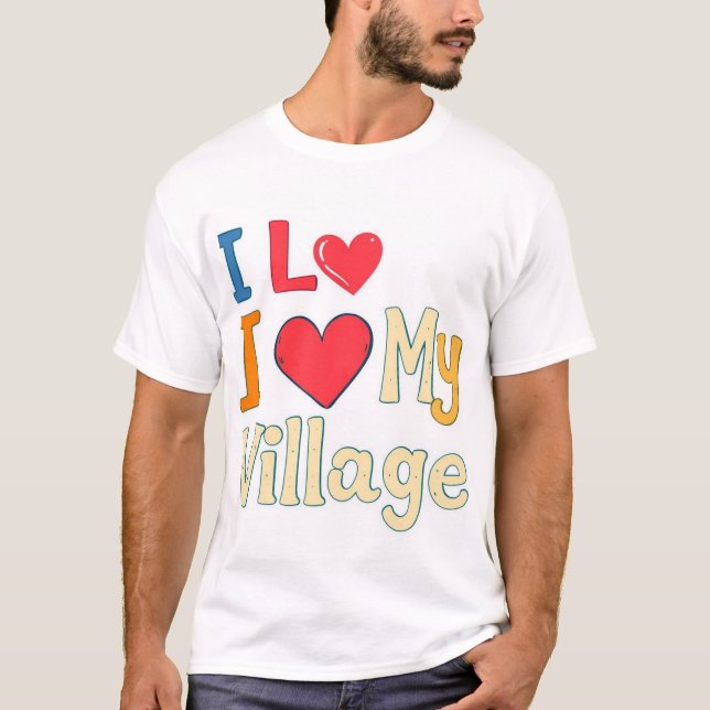 Camiseta Eu Amo Minha Vila (Frente)