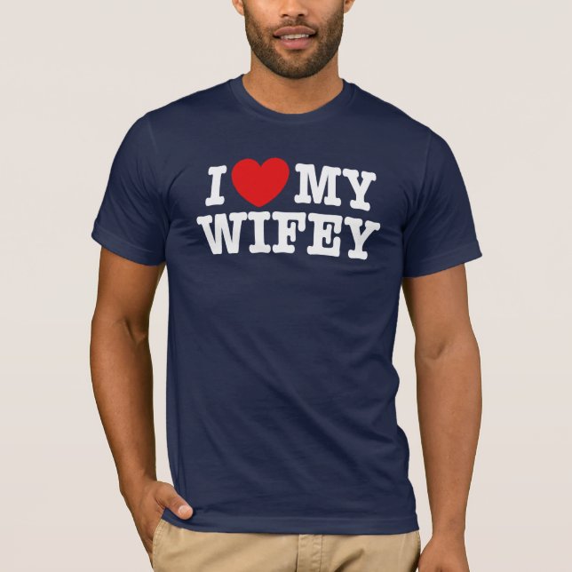Camiseta Eu Amo Minha Wifey (Frente)